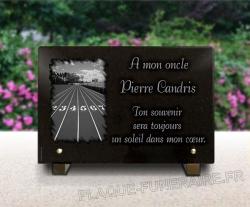 Plaque personnalisée sur le thème de lathlétisme, de la course à pieds.