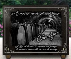 Cave et chai à vin avec tonneaux. Pour caviste, oenologue, vigneron ou viticulteur. Bordeaux