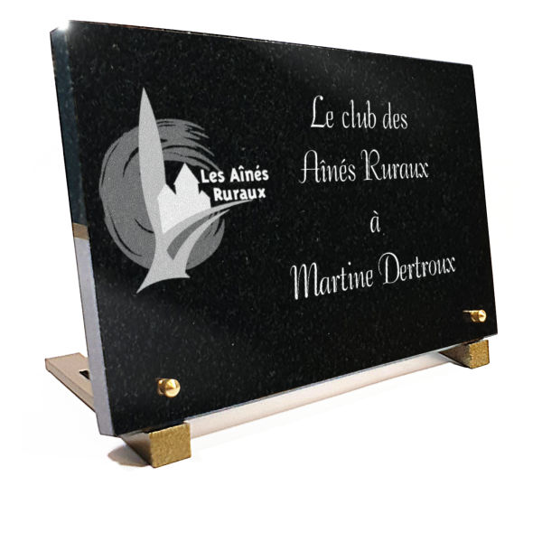 Plaque funeraire Plaque personnalisable pour associations de 3ème age.