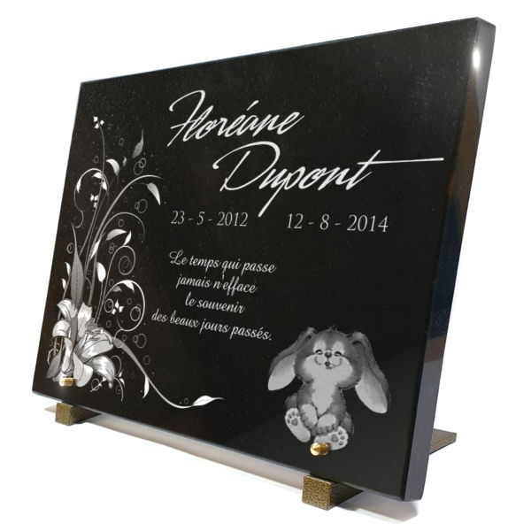 Plaque funeraire Personnalisez cette plaque funeraire pour tombe denfant